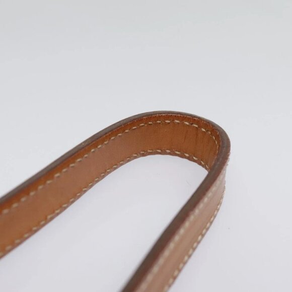 CELINE Macadam Canvas Shoulder Bag PVC Leather Brown Gold Auth 92725V - Picture 11 of 15